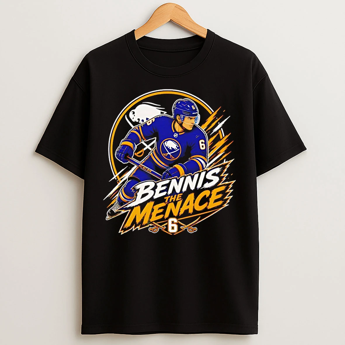 Classic Zach Benson Buffalo Sabres Hockey Bennis The Menace T Shirts