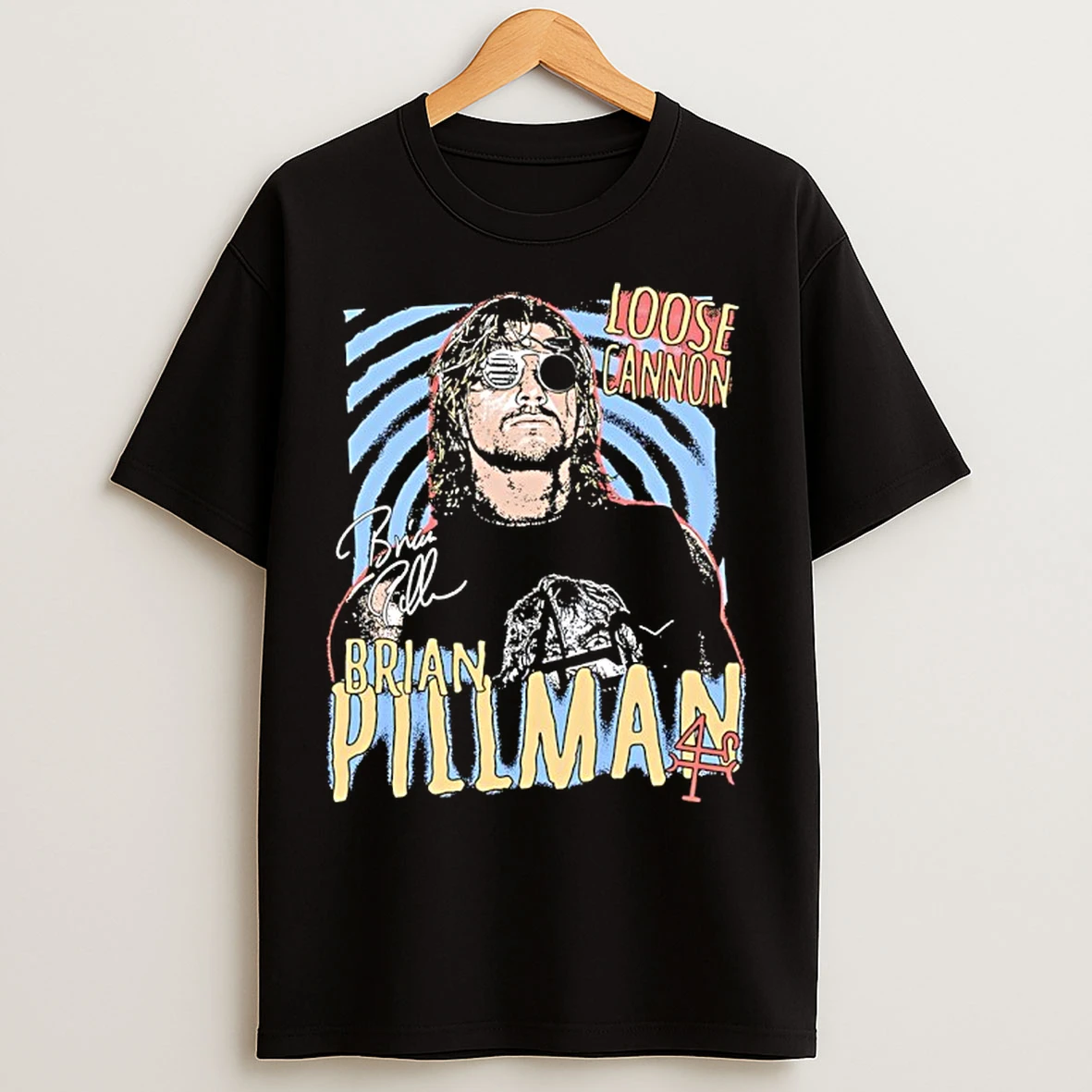 Classic Omno2c1u Brian Pillman Loose Cannon Signature Vintage T Shirts