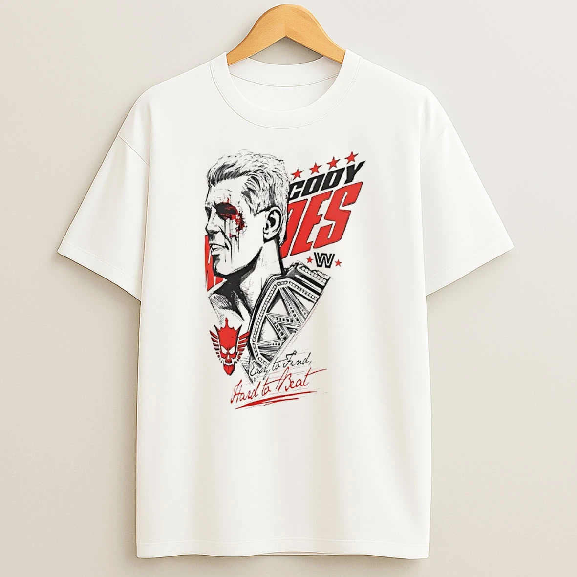 Cody Rhodes Blood Wwe Easy To Find Hard To Beat Shirts