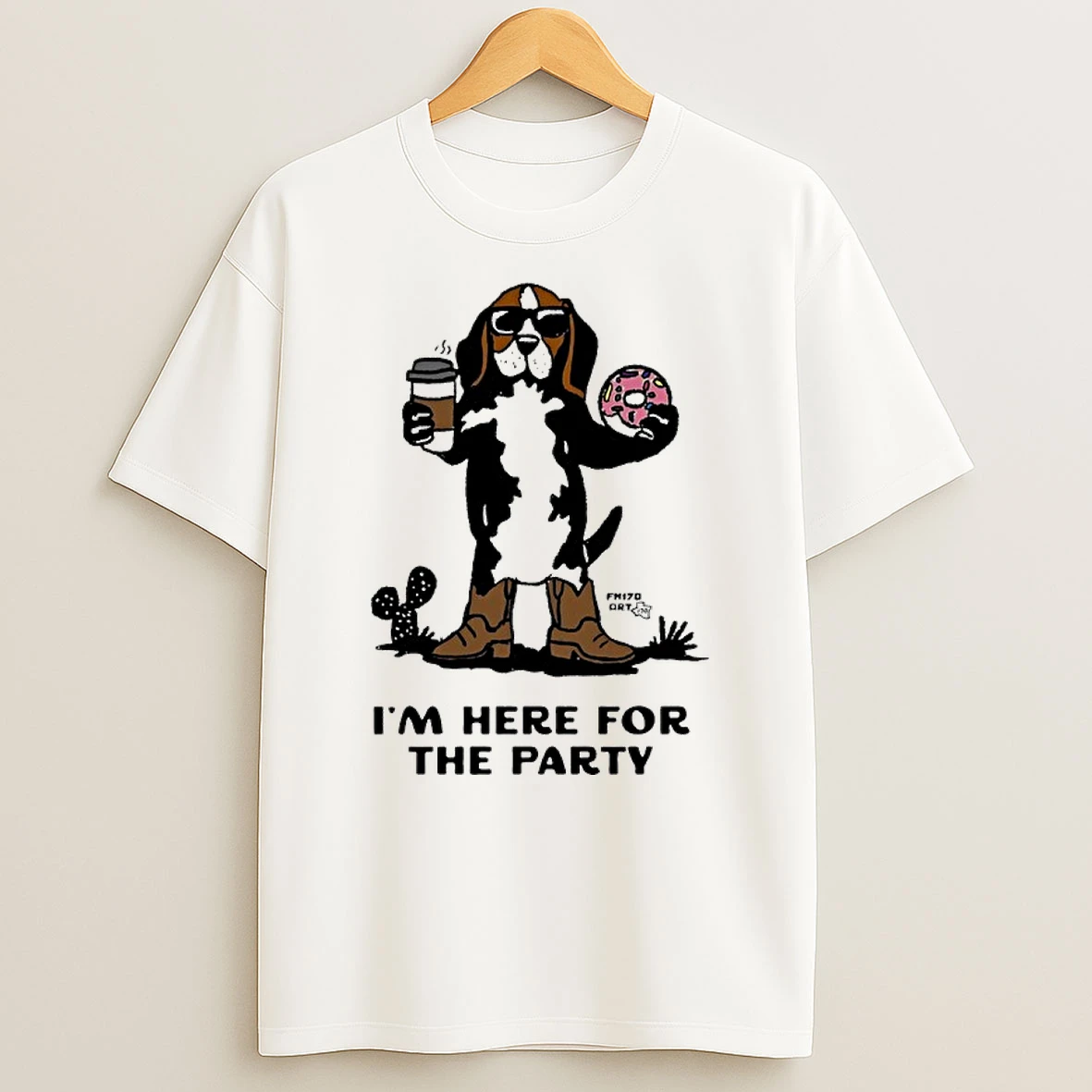 Cz1mvljs Beagle Dog Cowboy Boots Im Here For The Party Shirts