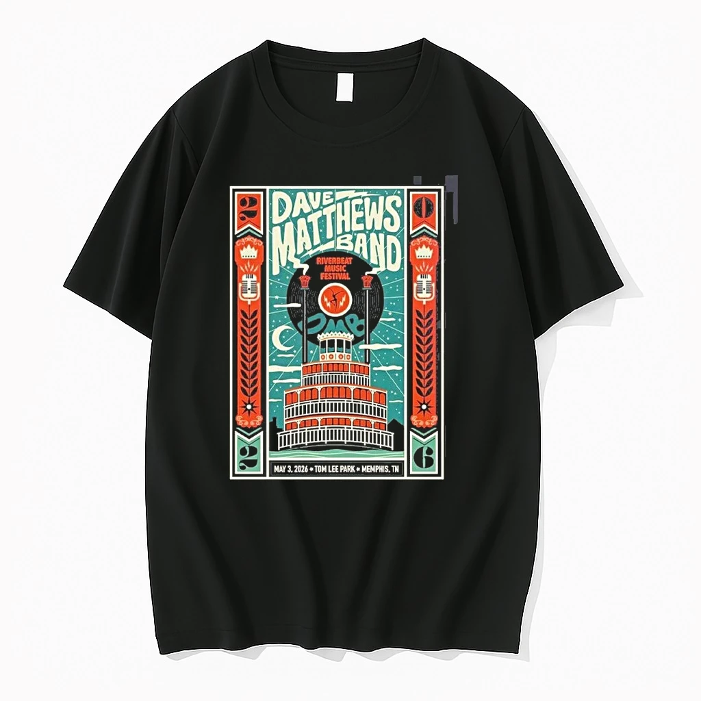 Dave Matthews Band Riverbeat Music Festival 2026 Gig In Memphis Tennessee At Tom Lee Park On May 3 2026 Shirts