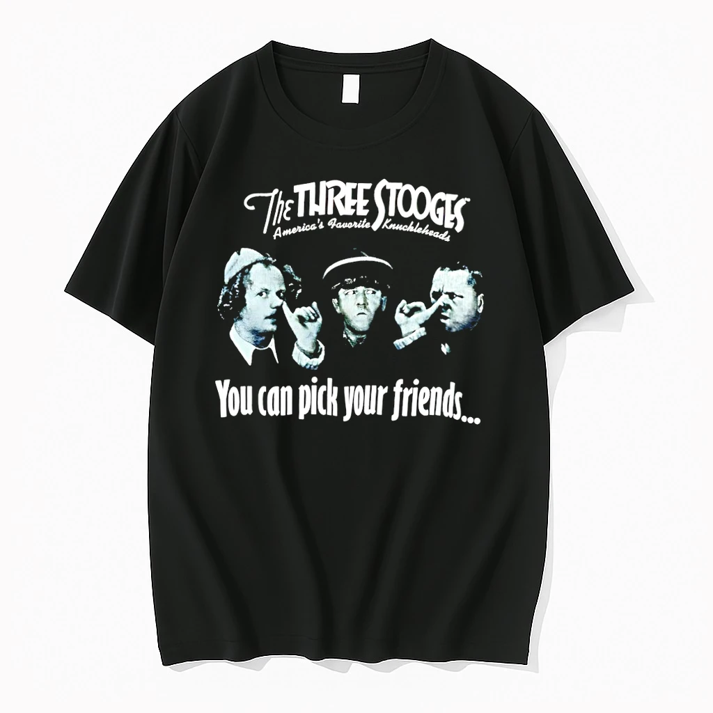 Diamond Dallas Page Wearing The Three Stooges You Can Pick Your Friends Shirts
