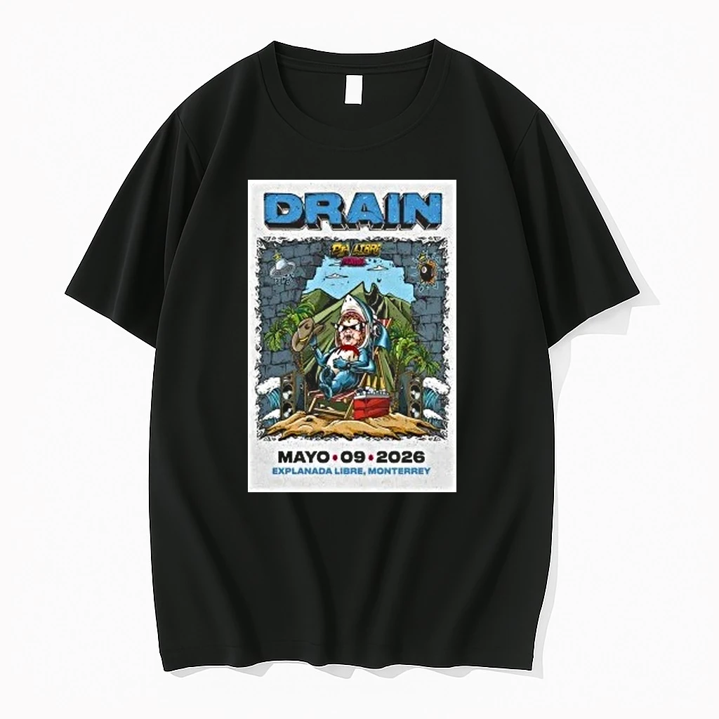 Drain May 9 2026 Dia Libre Festival Monterrey Mexico Shirts