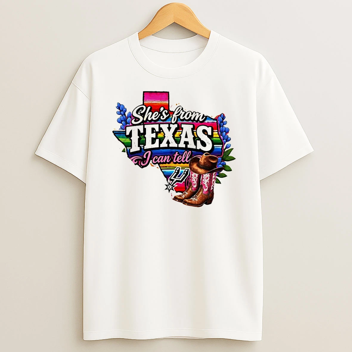 Ella Langley Shes From Texas I Can Tell San Antonio Spurs Shirts