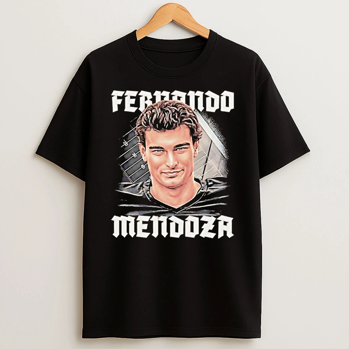 Fernando Mendoza Portrait Las Vegas Raiders Shirts
