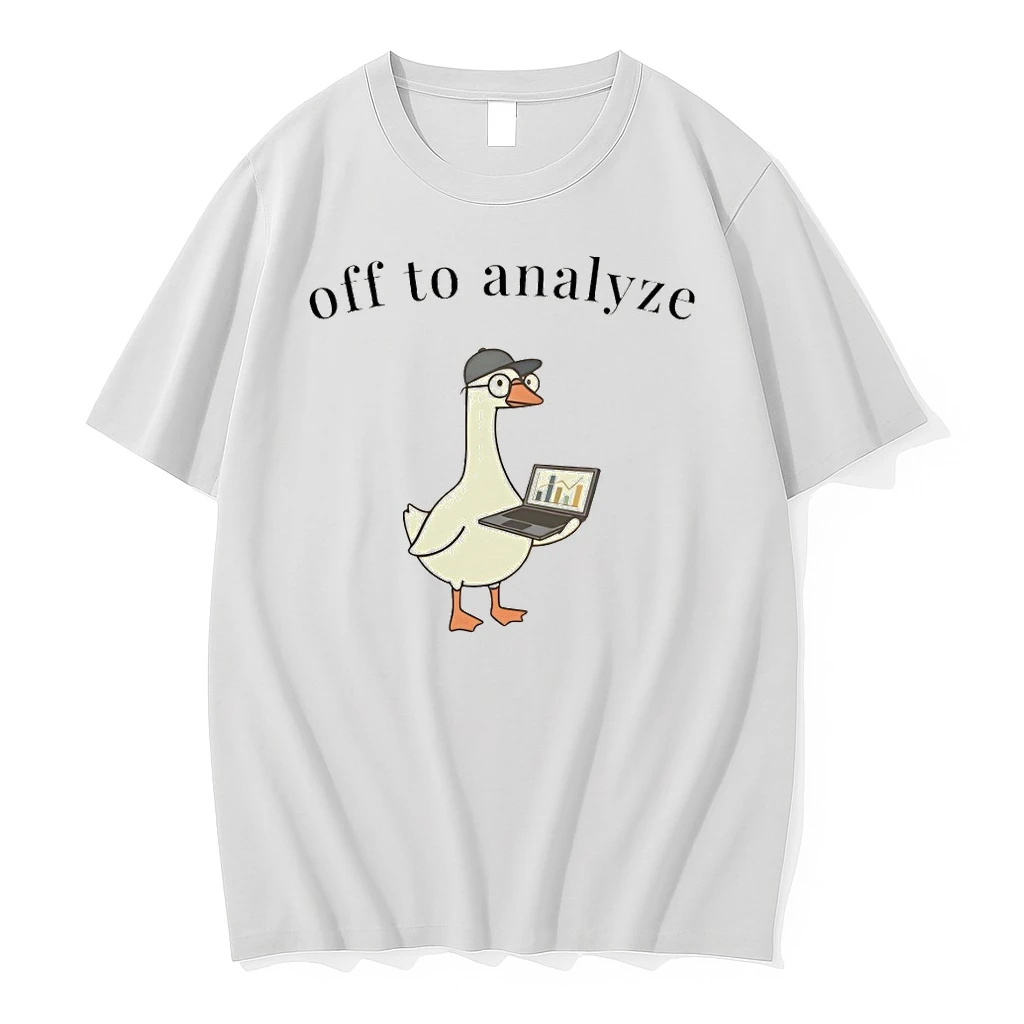 Funny Data Analyst Goose Off To Analyze Shirts