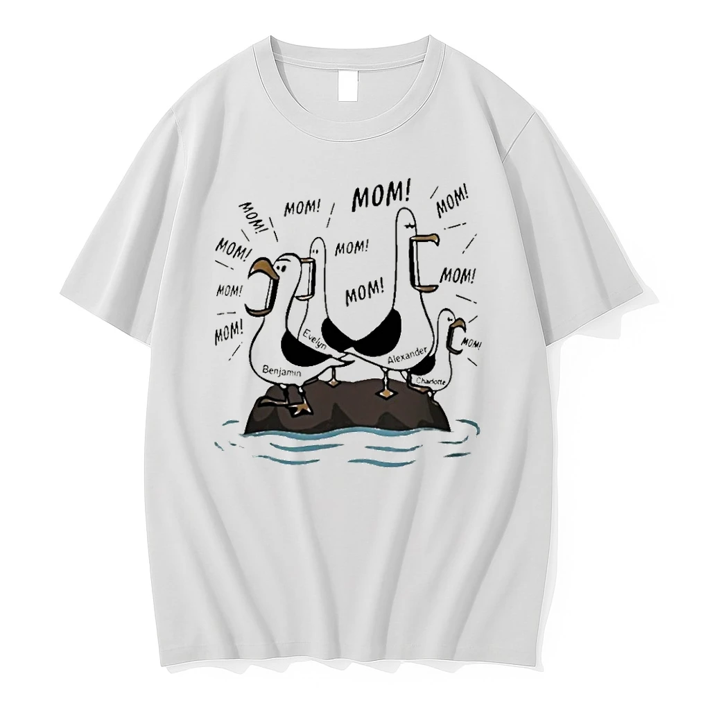 Funny Seagull Mom Island Chaos Graphic Shirts