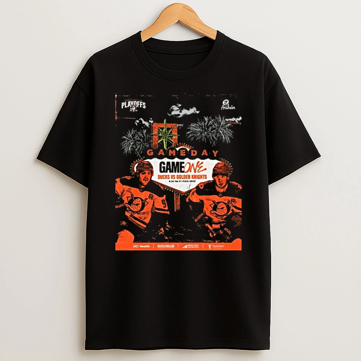 Gameday Round 2 Game One Vegas Golden Knights Vs Anaheim Ducks Shirts