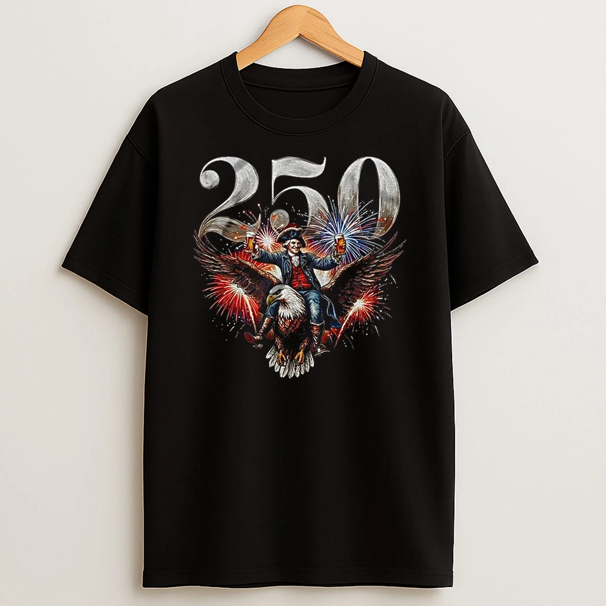 George Washington Bald Eagle 250th Anniversary Independence Day Shirts