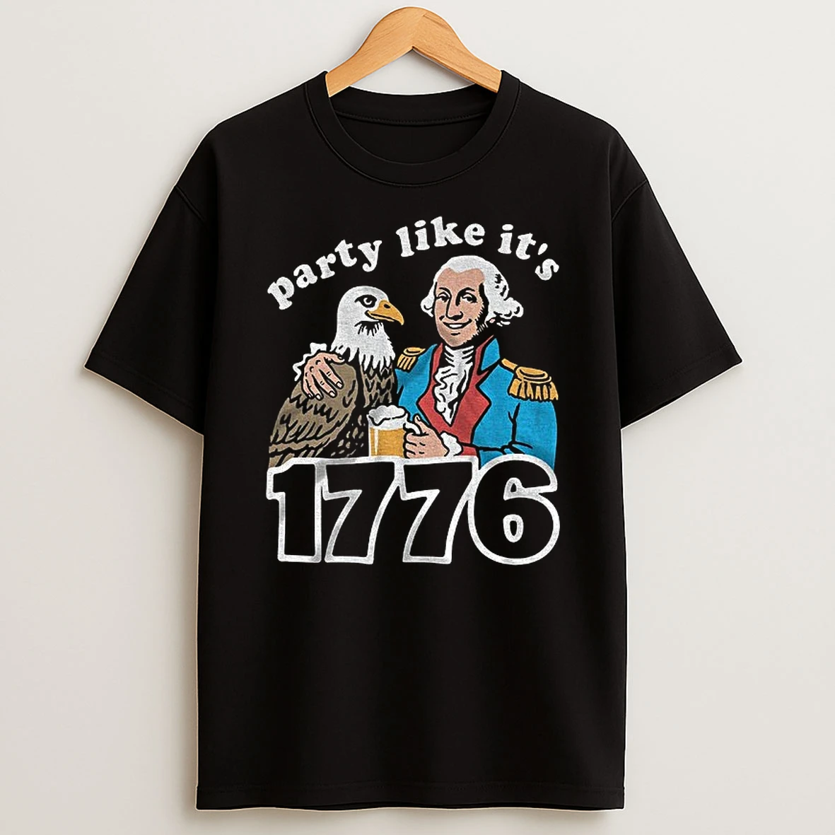 George Washington Eagle Party Like Its 1776 Shirts