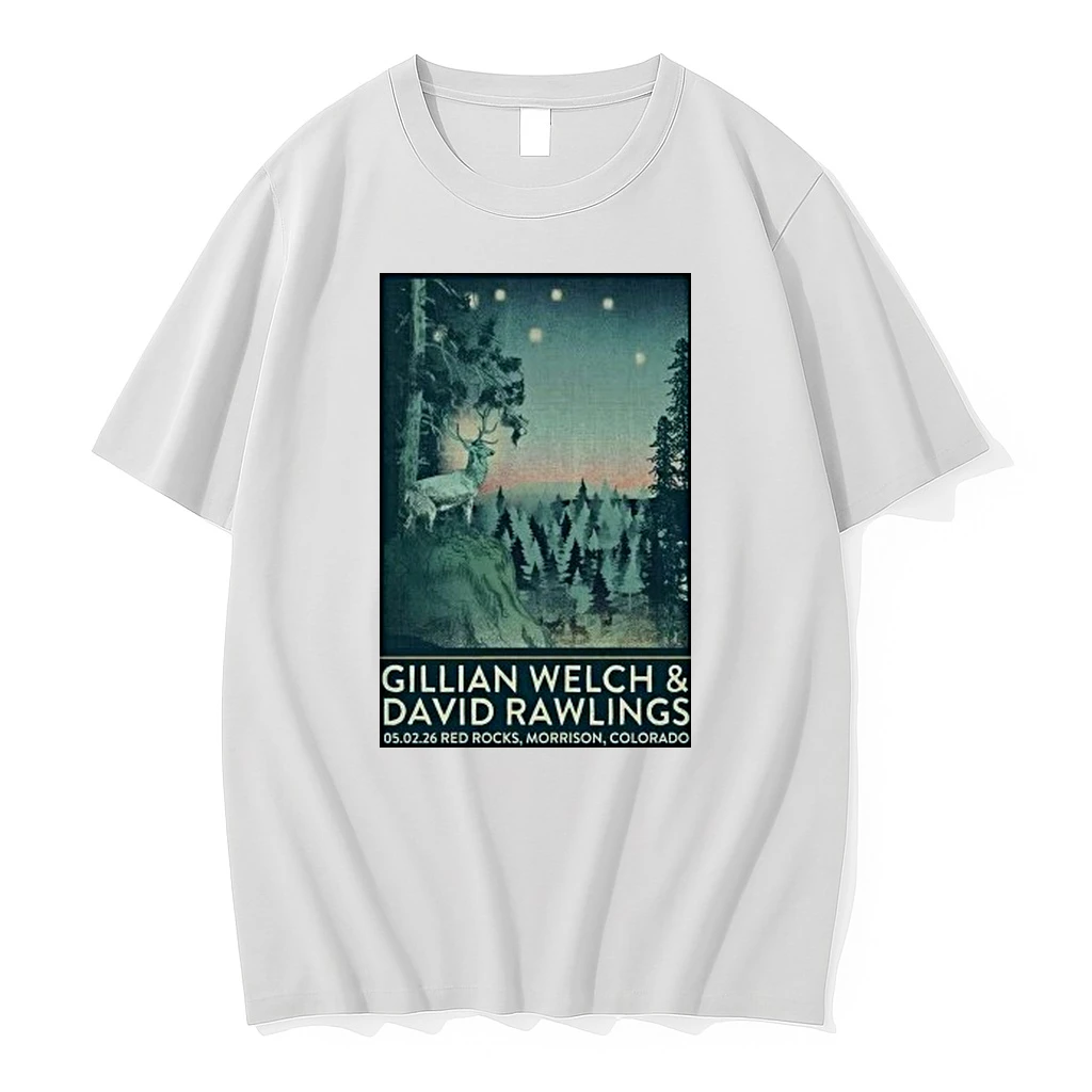 Gillian Welch And David Rawlings Red Rocks In Morrison Co 5 2 2026 Shirts