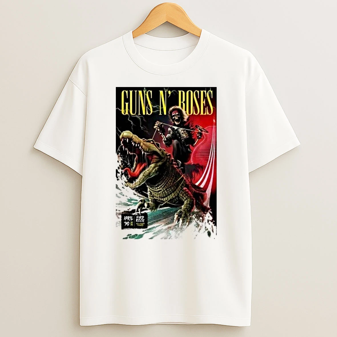 Guns N Roses Hollywood Fl 4 30 2026 Shirts