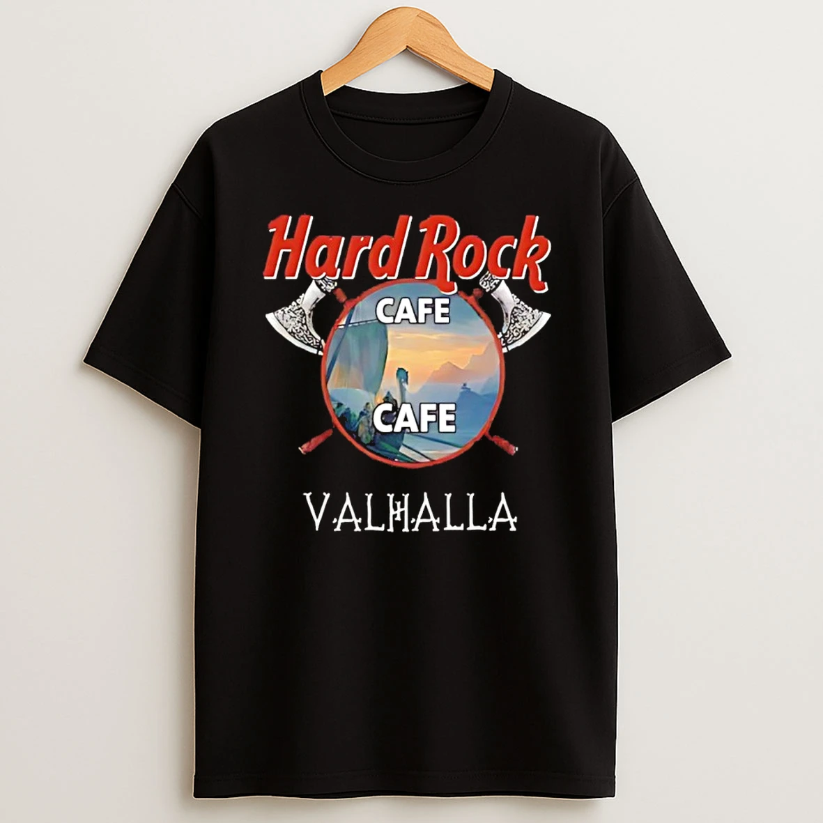 Hard Rock Cafe Valhalla Viking Axe Shirts
