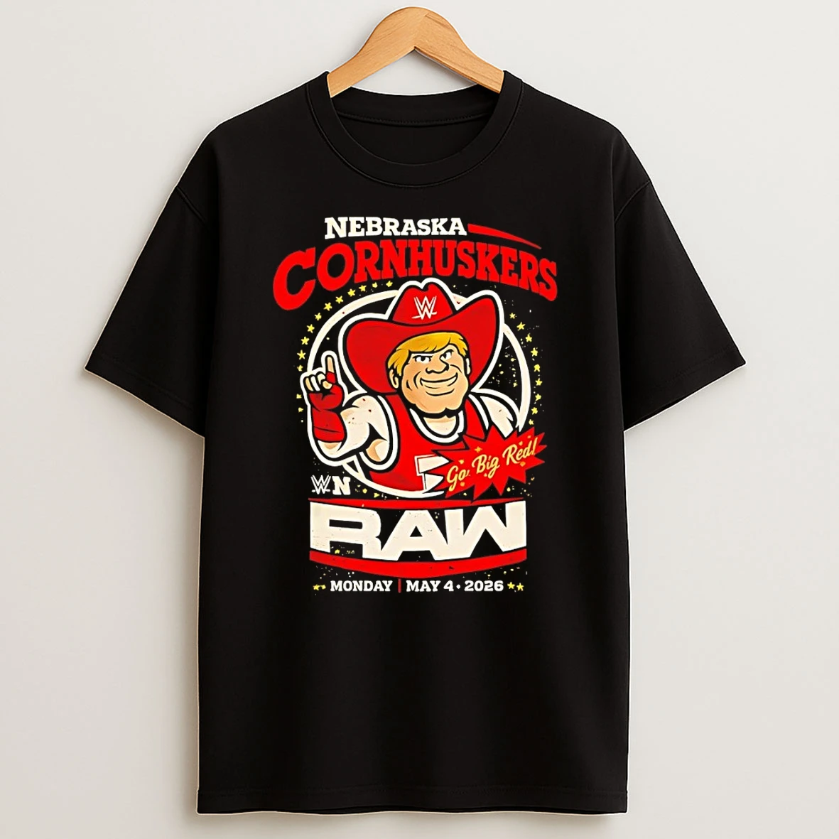 Herbie Husker Nebraska Cornhuskers Raw Wwe Go Big Red Shirts