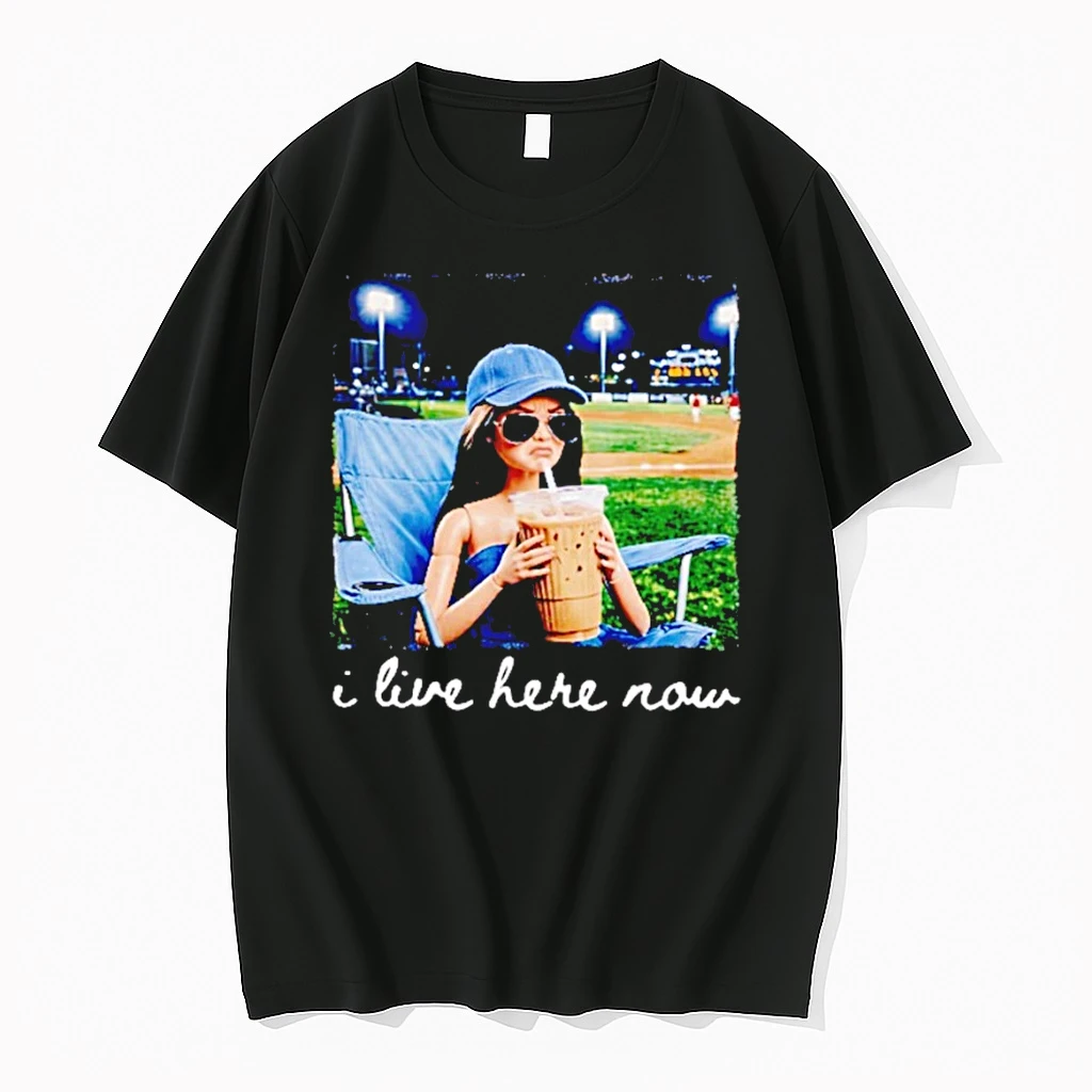 I Live Here Now Funny Ballfield Baseball Girl Softball Meme Shirts