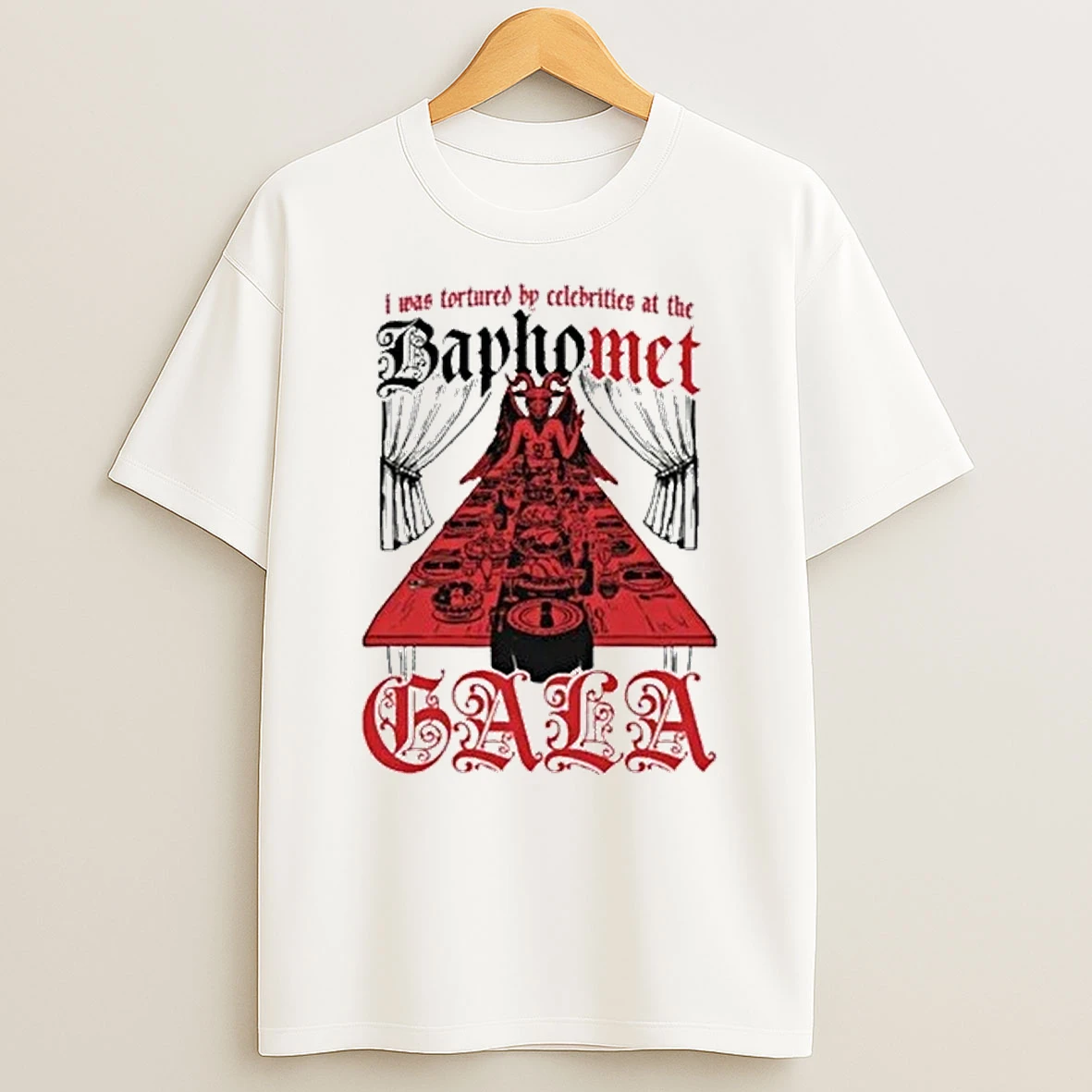 I Was Tortured By Celebrities At The Baphomet Gala Tour 2026 Shirts