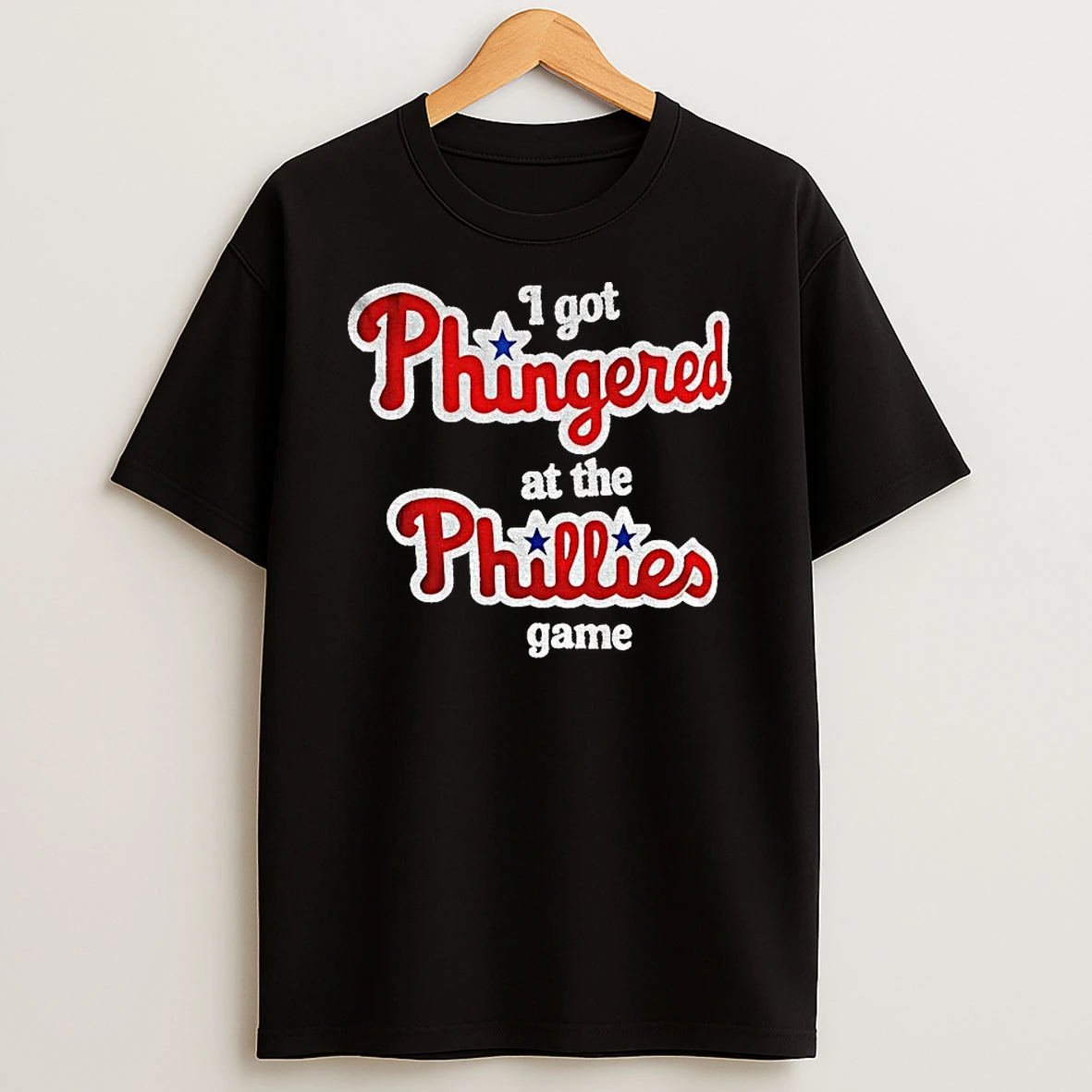 I Got Fingered At The Phillies Game Philadelphia Phillies Baseball Shirts