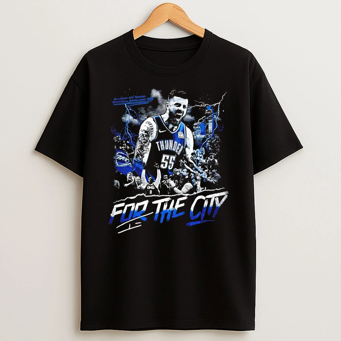 Isaiah Hartenstein 55 Oklahoma City Thunder For The City Storm Graphic Shirts