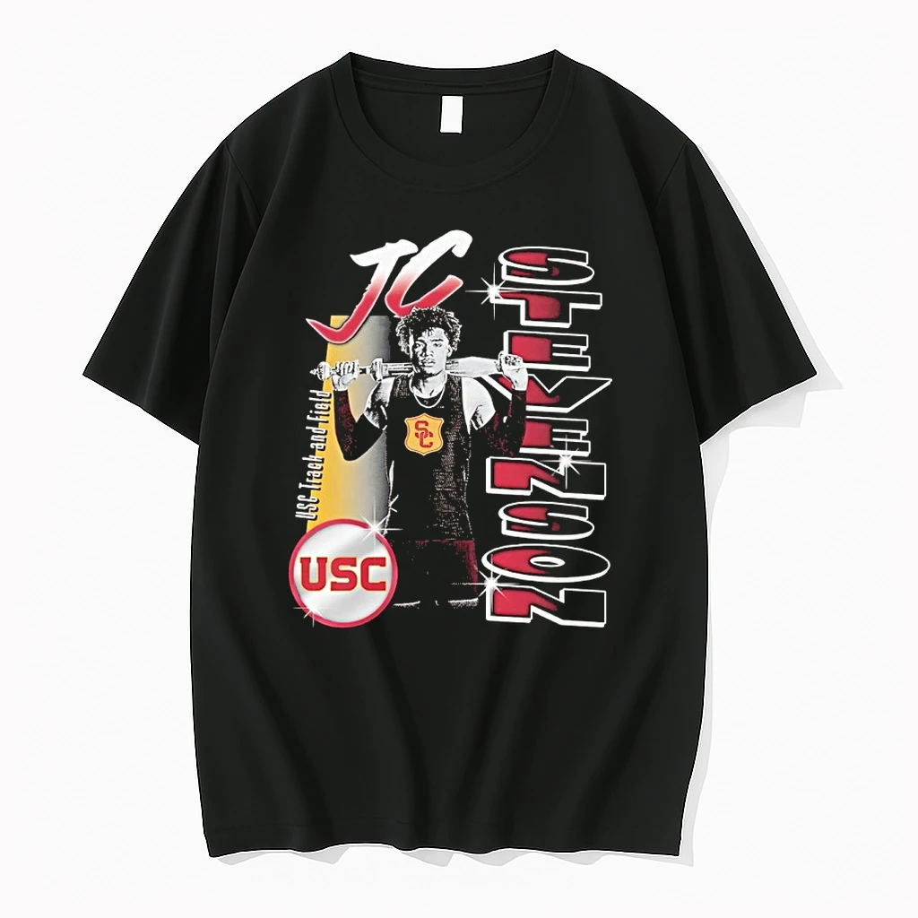 Jc Stevenson Portrait Usc Track And Field Shirts