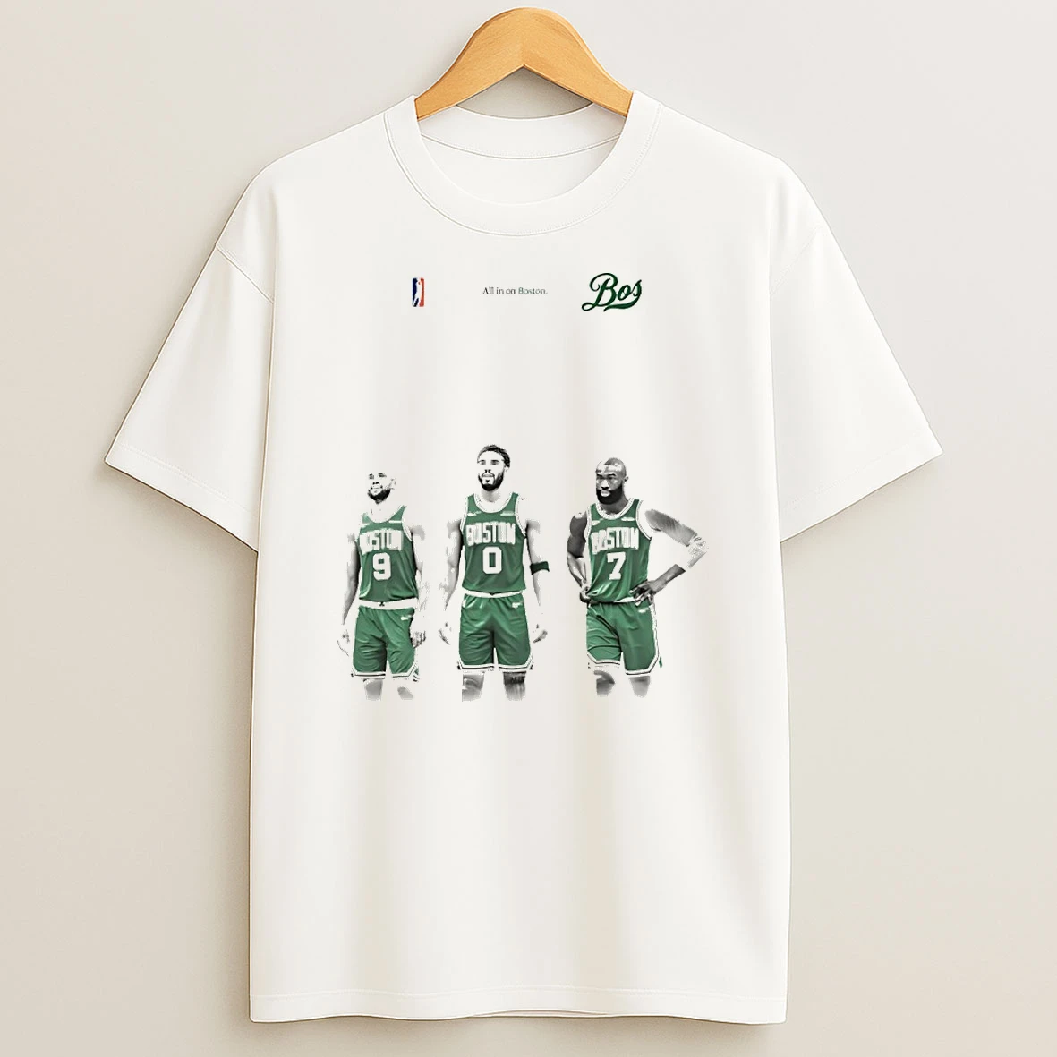 Jayson Tatum Jaylen Brown Derrick White Boston Celtics Nba Finals Season 2026 All In On Boston Shirts