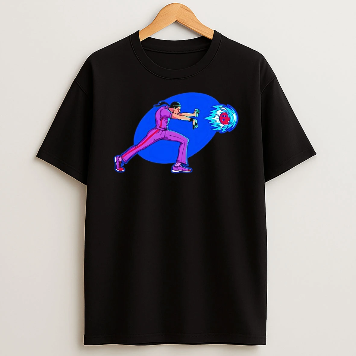 Jesdouken Jesus Quintana Using A Bowling Ball Hadouken Attack Shirts