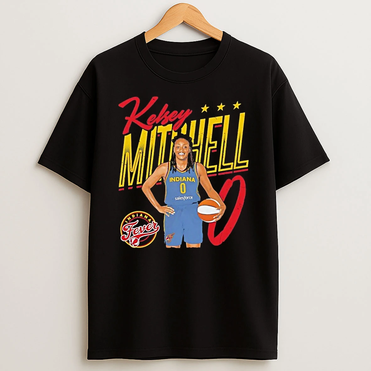 Kelsey Mitchell Player Pose Indiana Fever Shirts