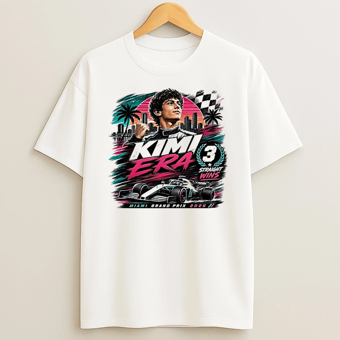 Kimi Antonelli Era 3 Straight Win Miami Grand Prix 2026 Shirts