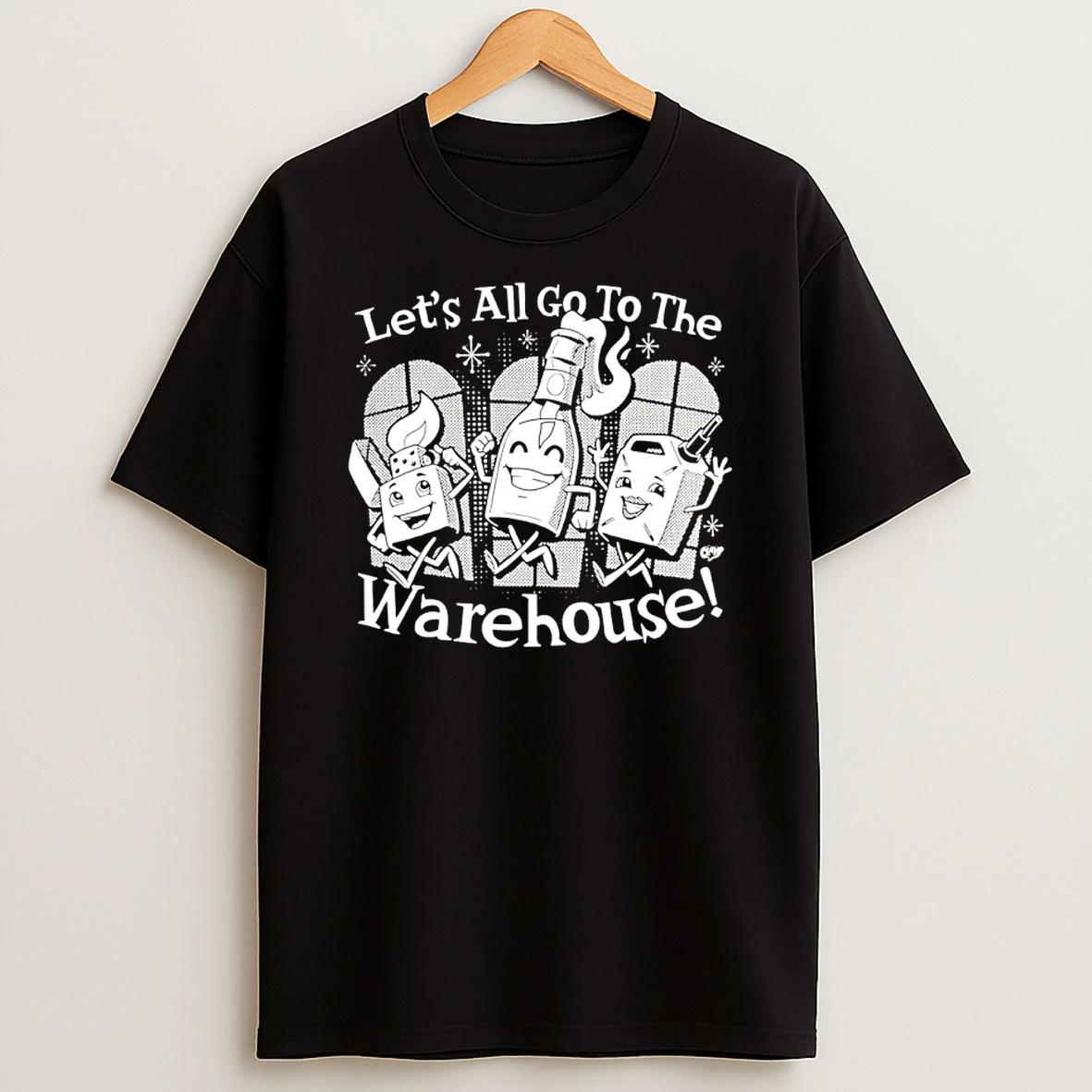 Lets All Go To The Warehouse Vintage Cartoon Shirts