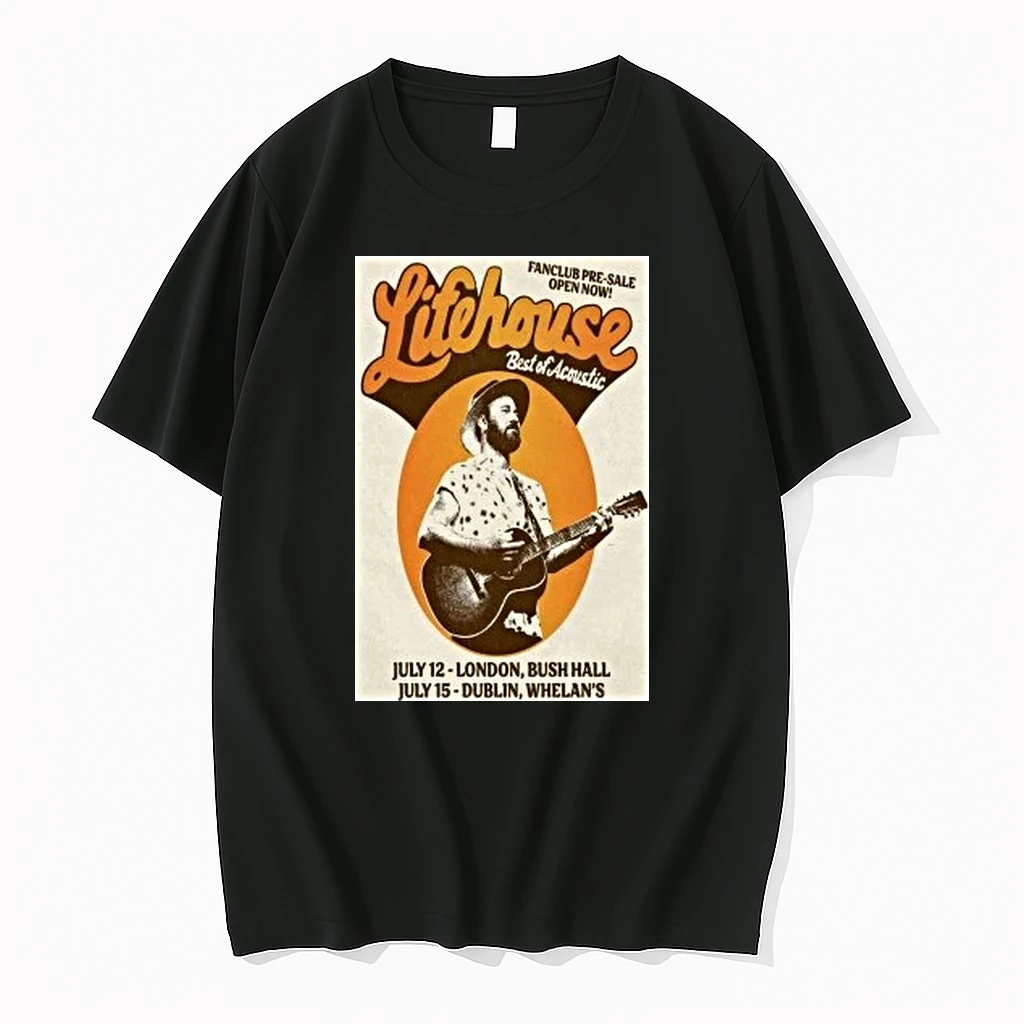 Lifehouse Tour Dublin July 15 2026 Shirts
