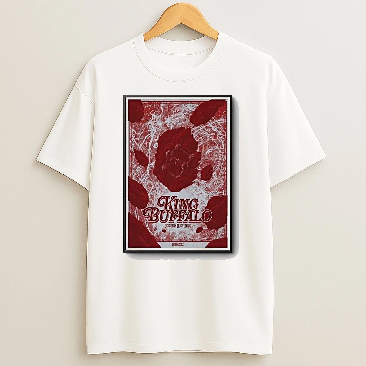Limited King Buffalo Obsidian Dust 2026 Brussels Belgium Shirts