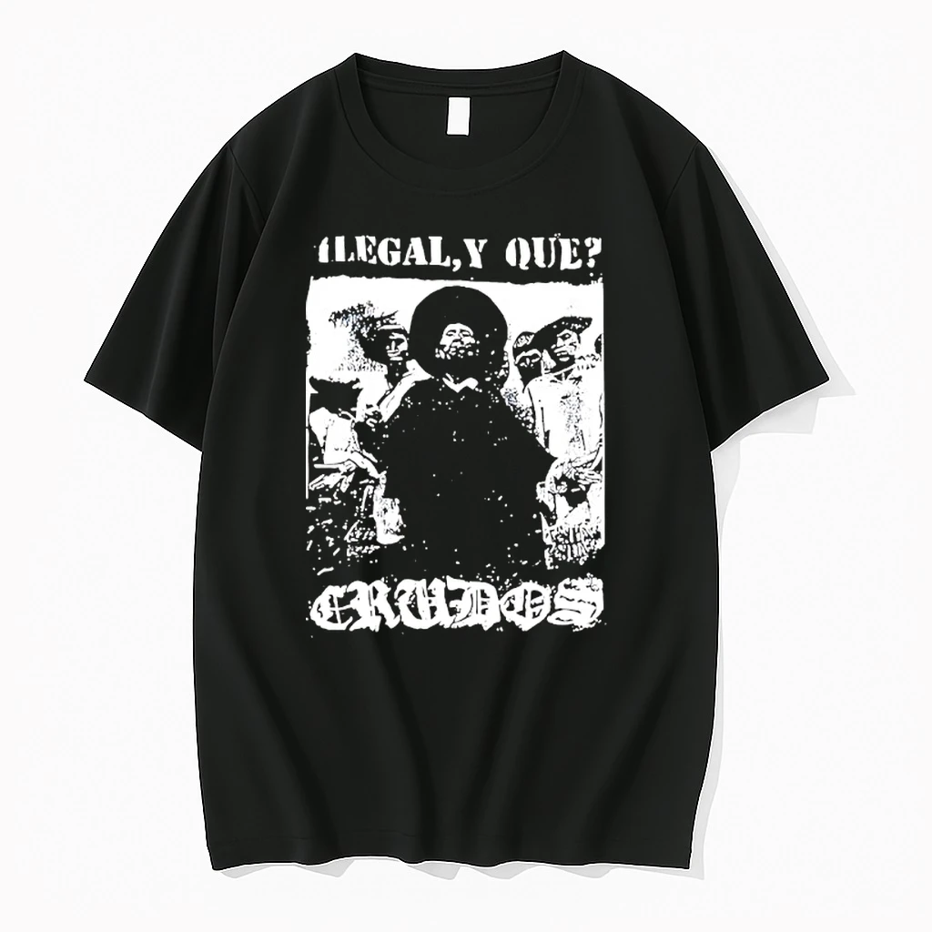 Los Crudos Ilegal Y Que Hardcore Punk Shirts