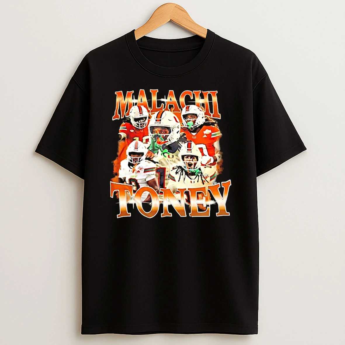 Malachi Toney Miami Hurricanes Picture Collage Vintage Shirts
