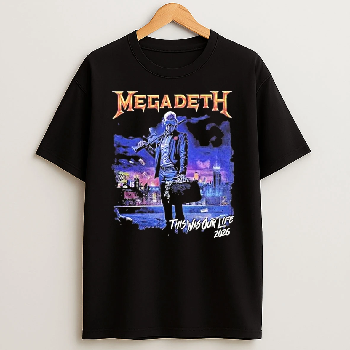Megadeth This Was Our Life 2026 Latin America Tour Merch Gangster Vic Shirts