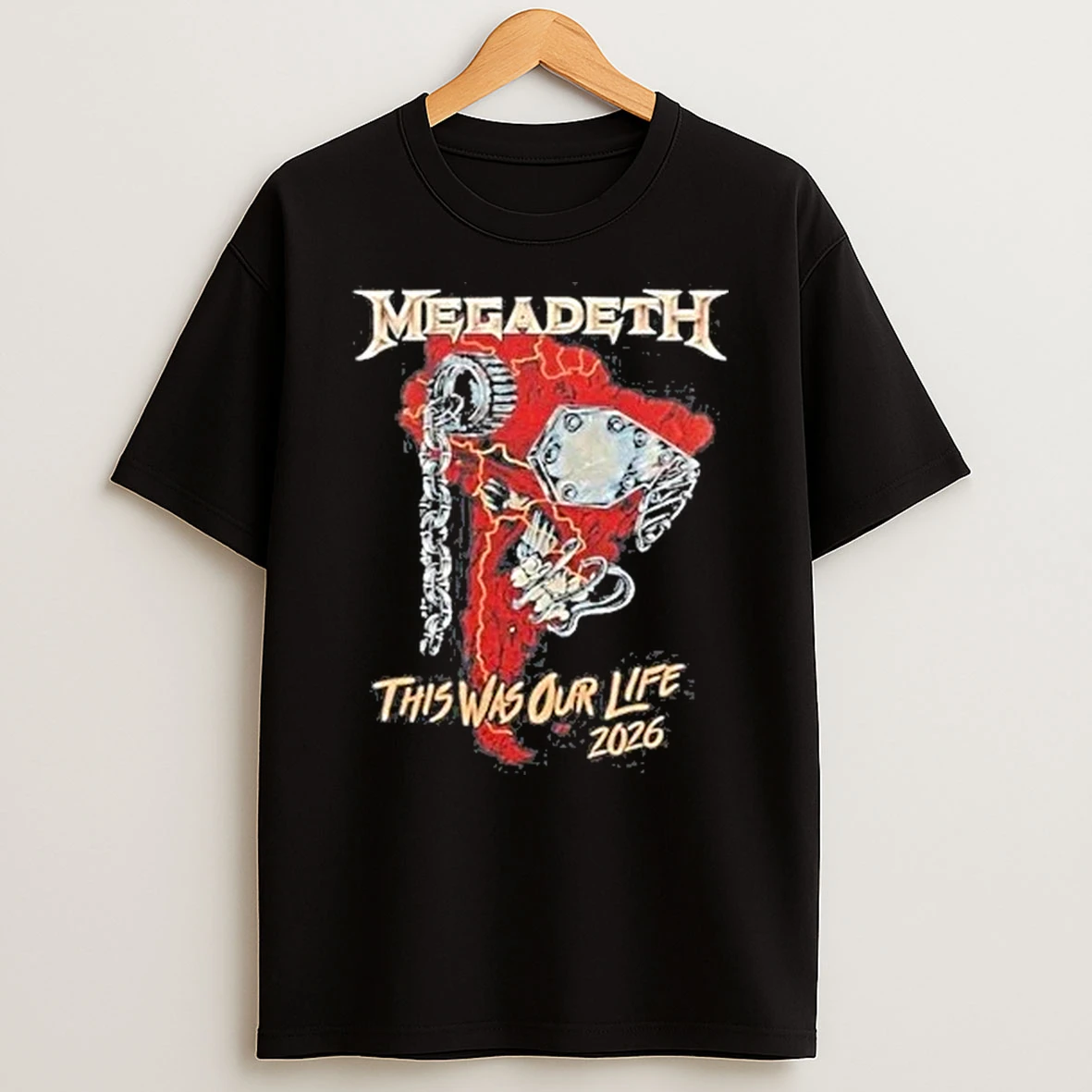 Megadeth This Was Our Life Tour 2026 Shirts