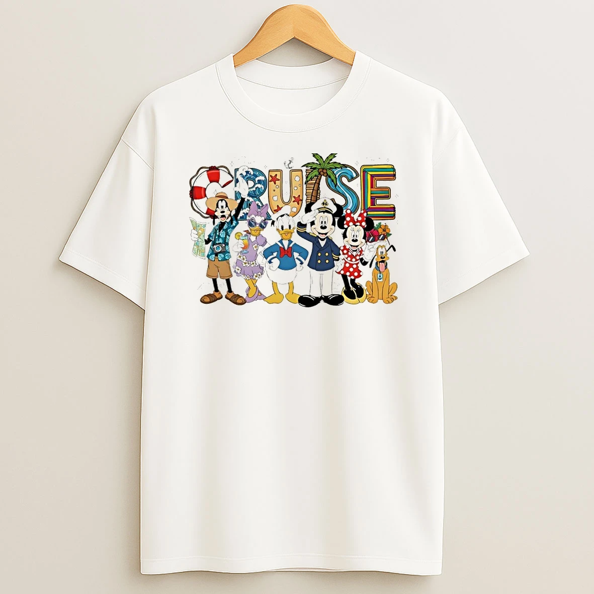 Mickey Mouse Minnie Mouse Donald Duck Daisy Duck Goofy And Pluto Disney Cruise Line Shirts