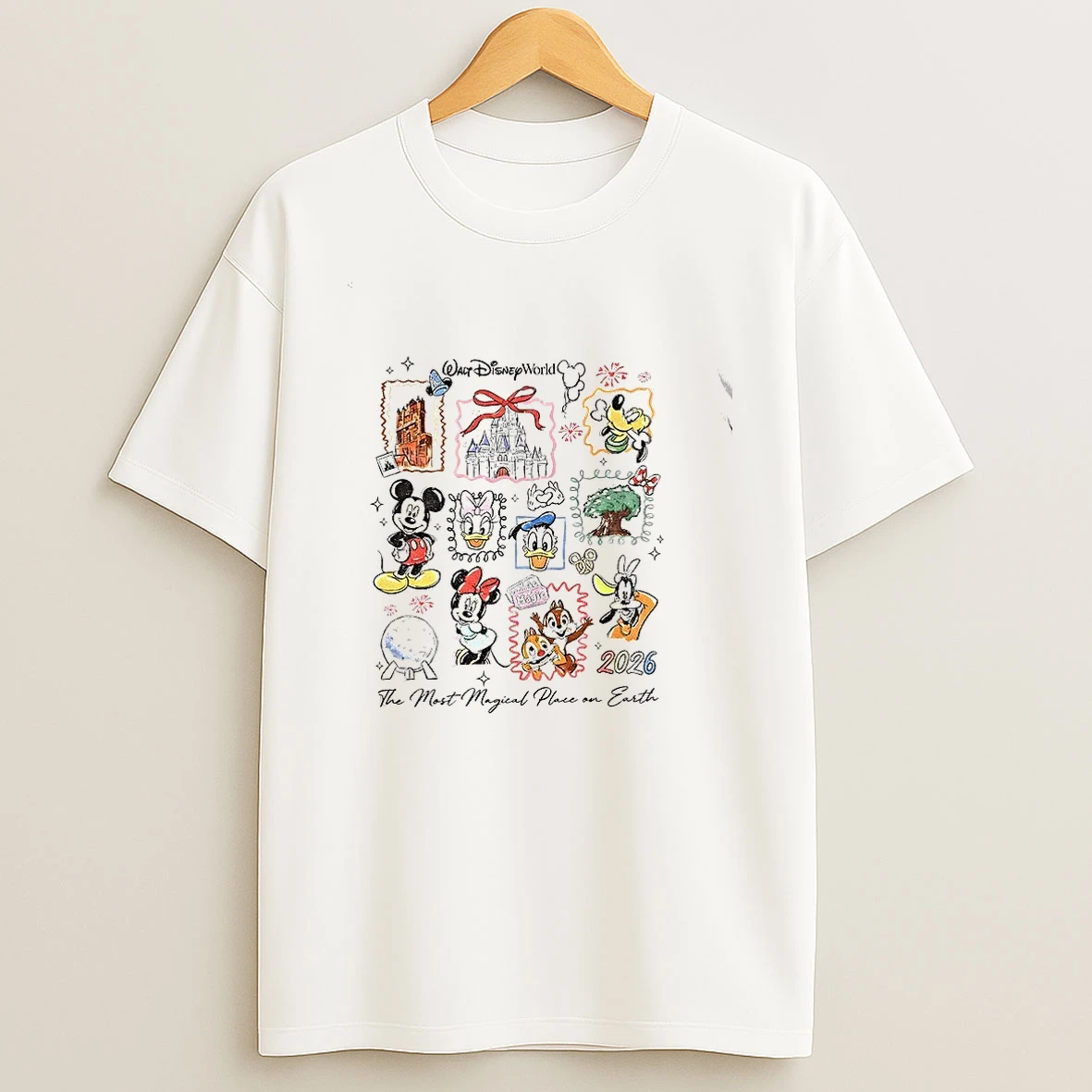 Mickey And Friends Disneyworld The Most Magical Place On Earth Shirts