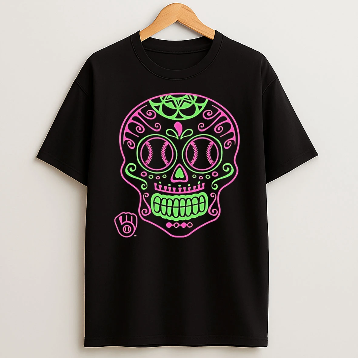Milwaukee Brewers Sugar Skull Shirts