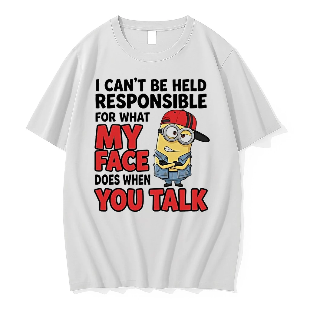 Minions I Cant Be Held Responsible For What My Face Does When You Talk Shirts
