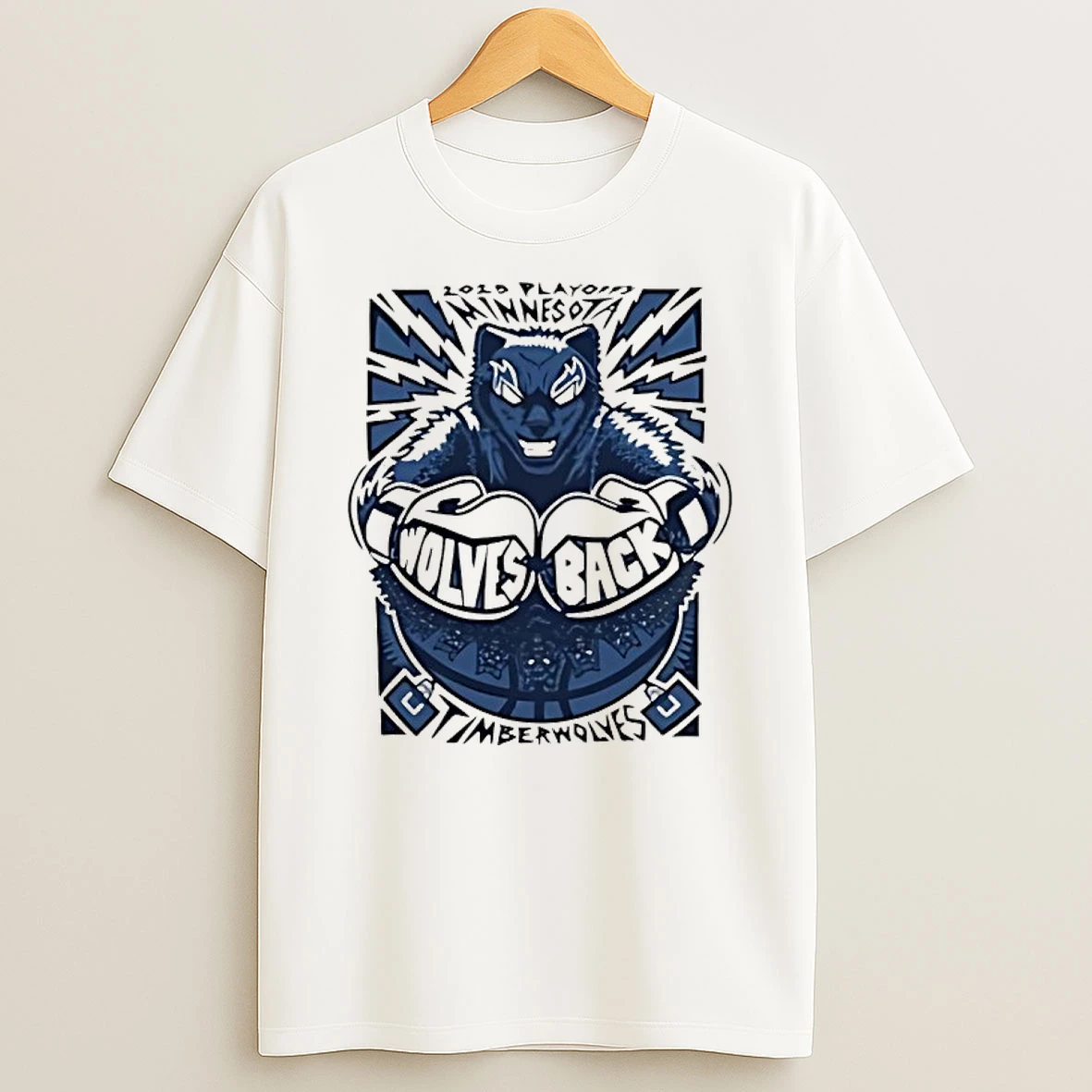 Minnesota Timberwolves 2026 Playoffs Wolves Back Shirts