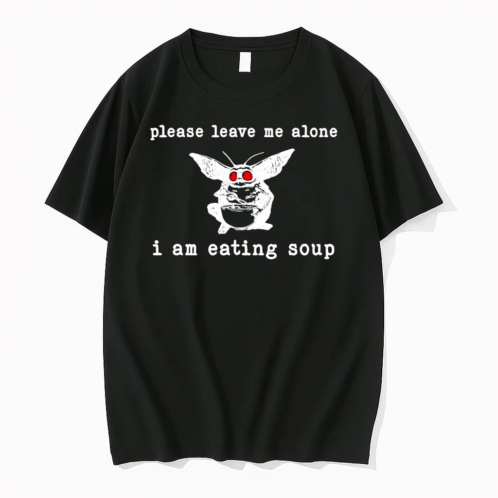 Mothman Eating Soup Please Leave Me Alone I Am Eating Soup Shirts