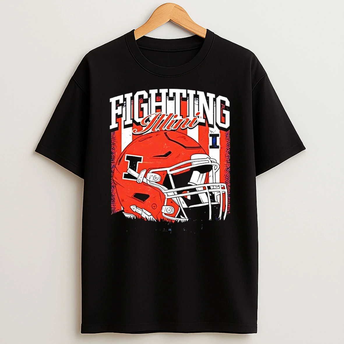 Ncaa Football Illinois Fighting Illini Vintage Helmet Shirts