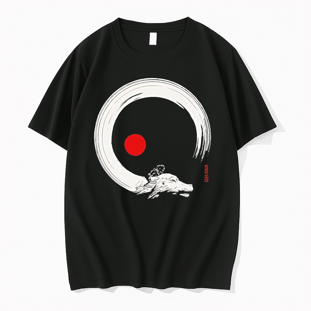 Never Ending Inks Atreyu And Falkor The Neverending Story In Japanese Enso Style Shirts
