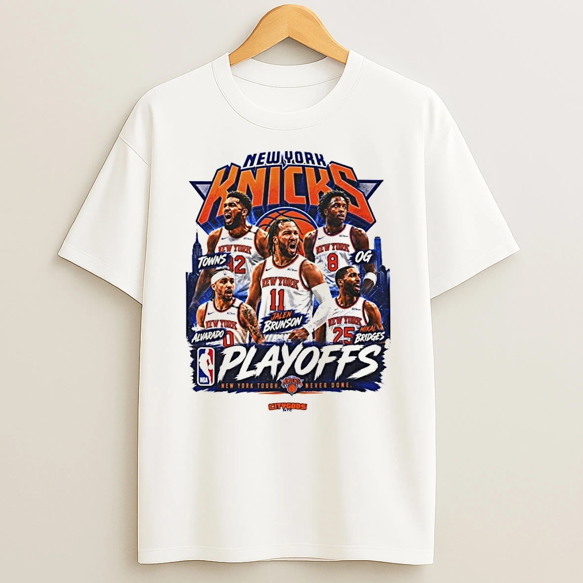 New York Knicks Playoffs Inspired 2026 Nba New York Tough Never Done Shirts