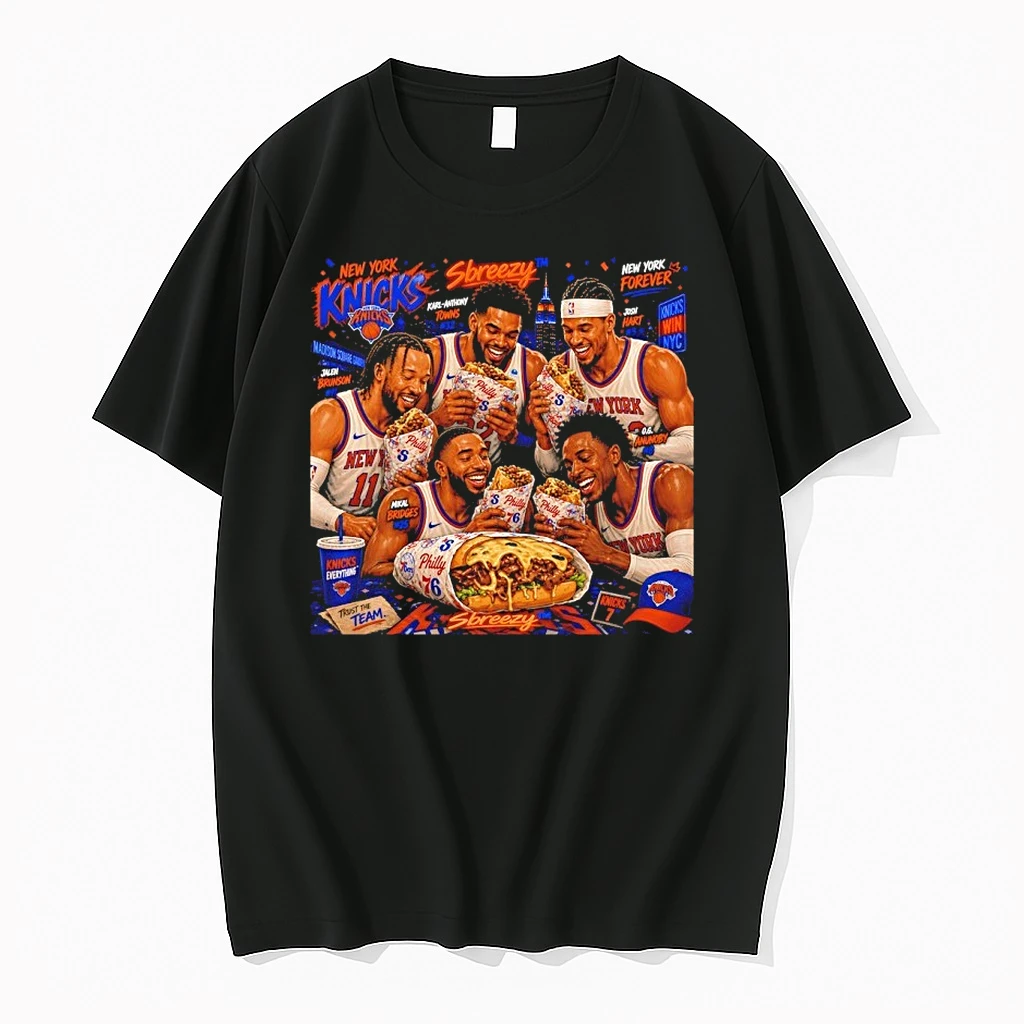 New York Knicks Eating Philly Cheesesteak Shirts