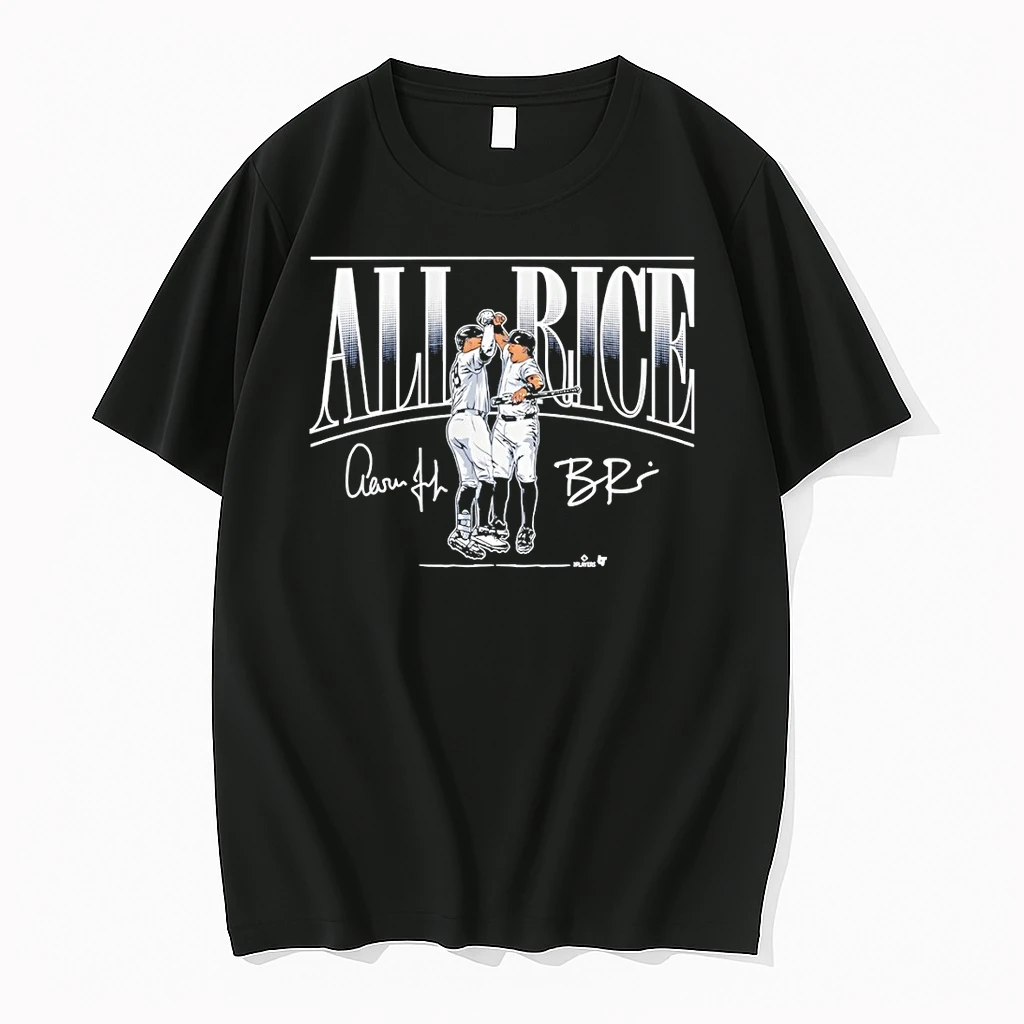 New York Yankees Aaron Judge And Ben Rice All Rice Signature Shirts