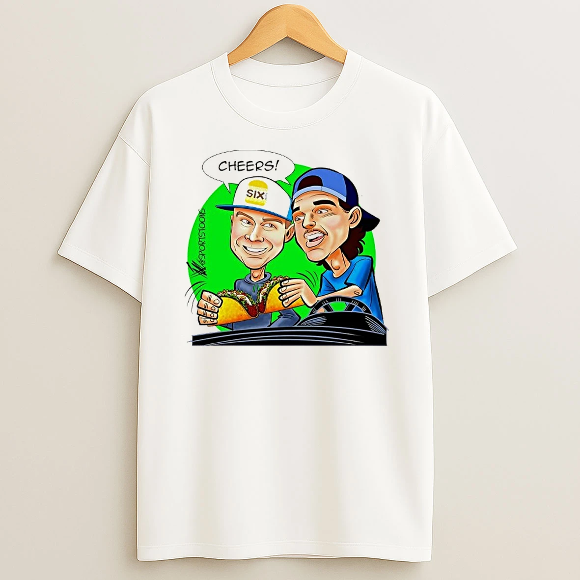 Number Six With Cheese Cheers Two Tacos Shirts