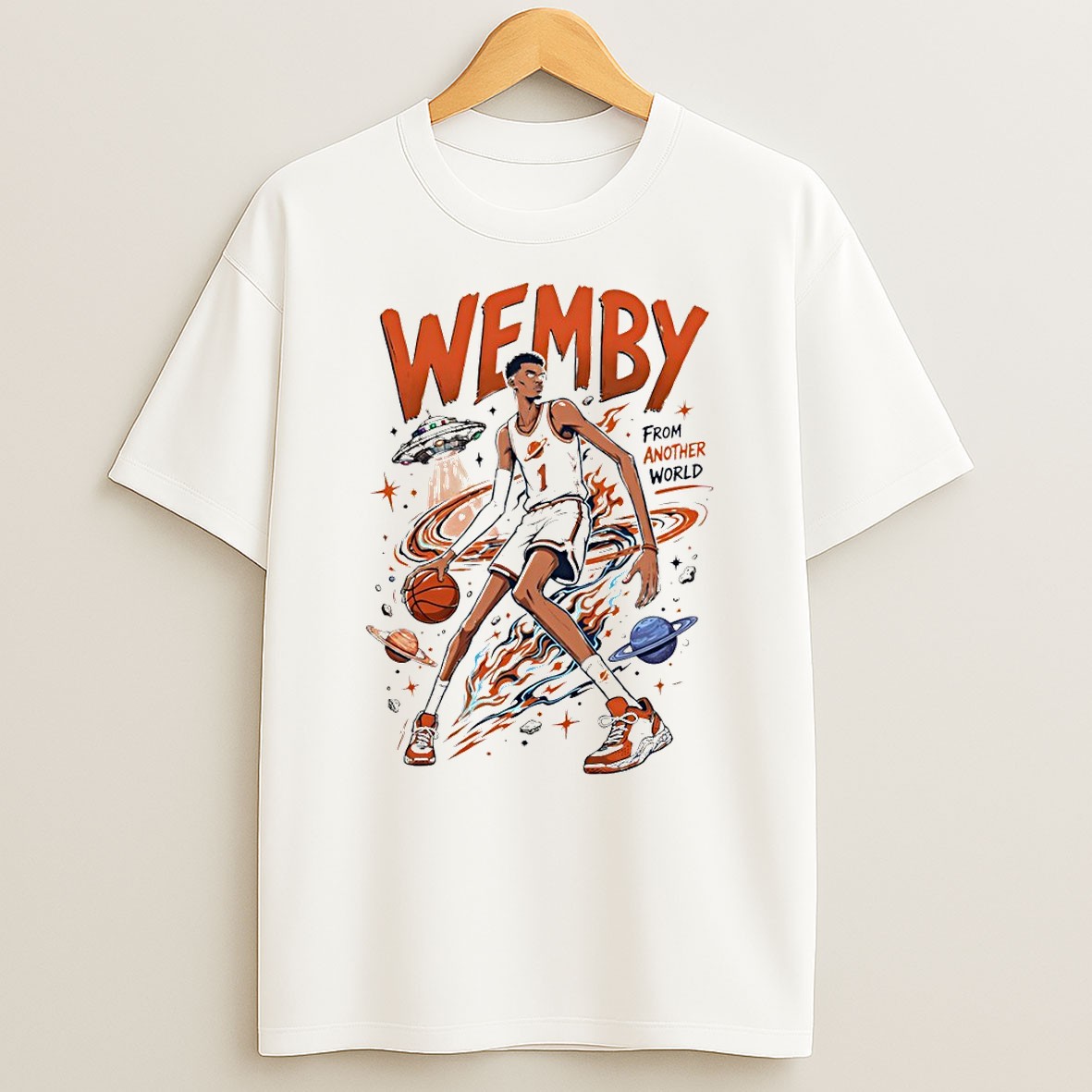 Official Victor Wembanyama Alien Wemby From Another World San Antonio Spurs Basketball 2026 Shirts