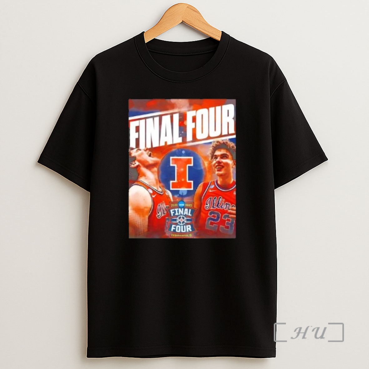 Officials 2026 Ncaa Illinois Fighting Illini Final Four 2026 Basketball Graphic Shirt Sweatshirt Tee