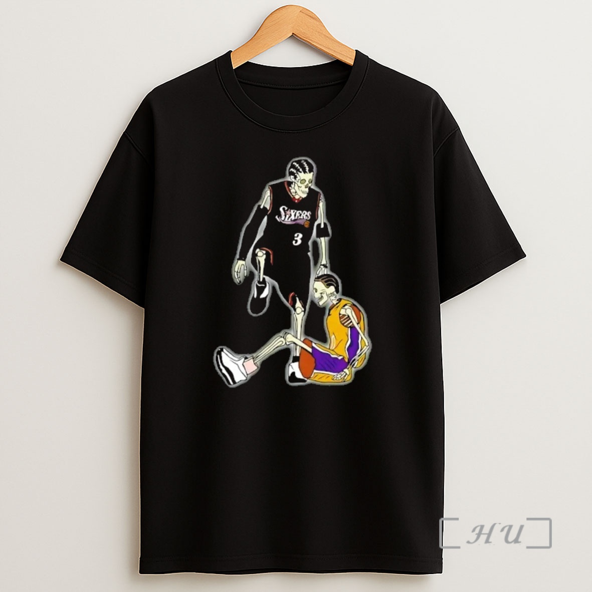 Officials Allen Iverson Steps Over Tyronn Lue Skeleton Shirt Sweatshirt Tee