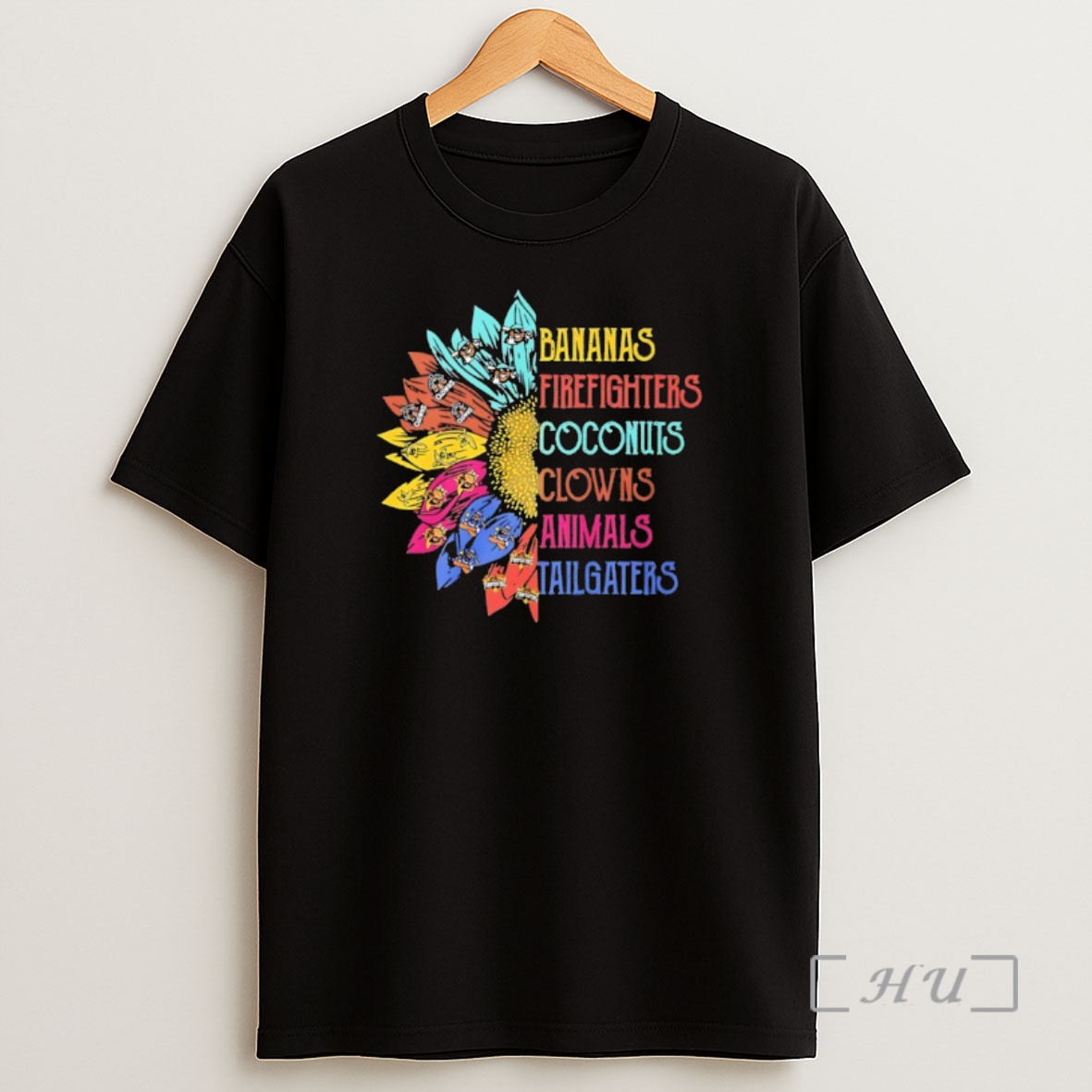 Officials Banana Ball Sunflower Firefighters Coconuts Clowns Animals Tailgaters Shirt Sweatshirt Tee